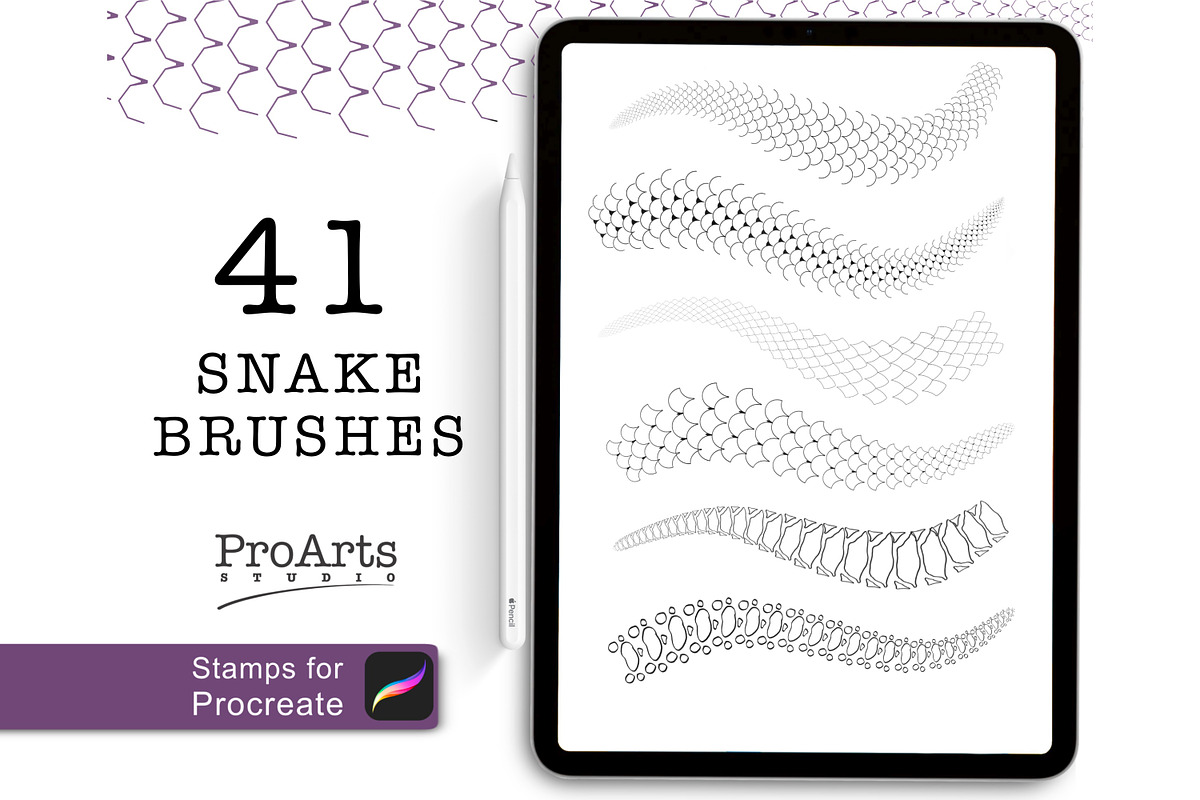 Procreate Scales Brush., a Brush Add-On by Lucrumplus (Photo 1 of 5)