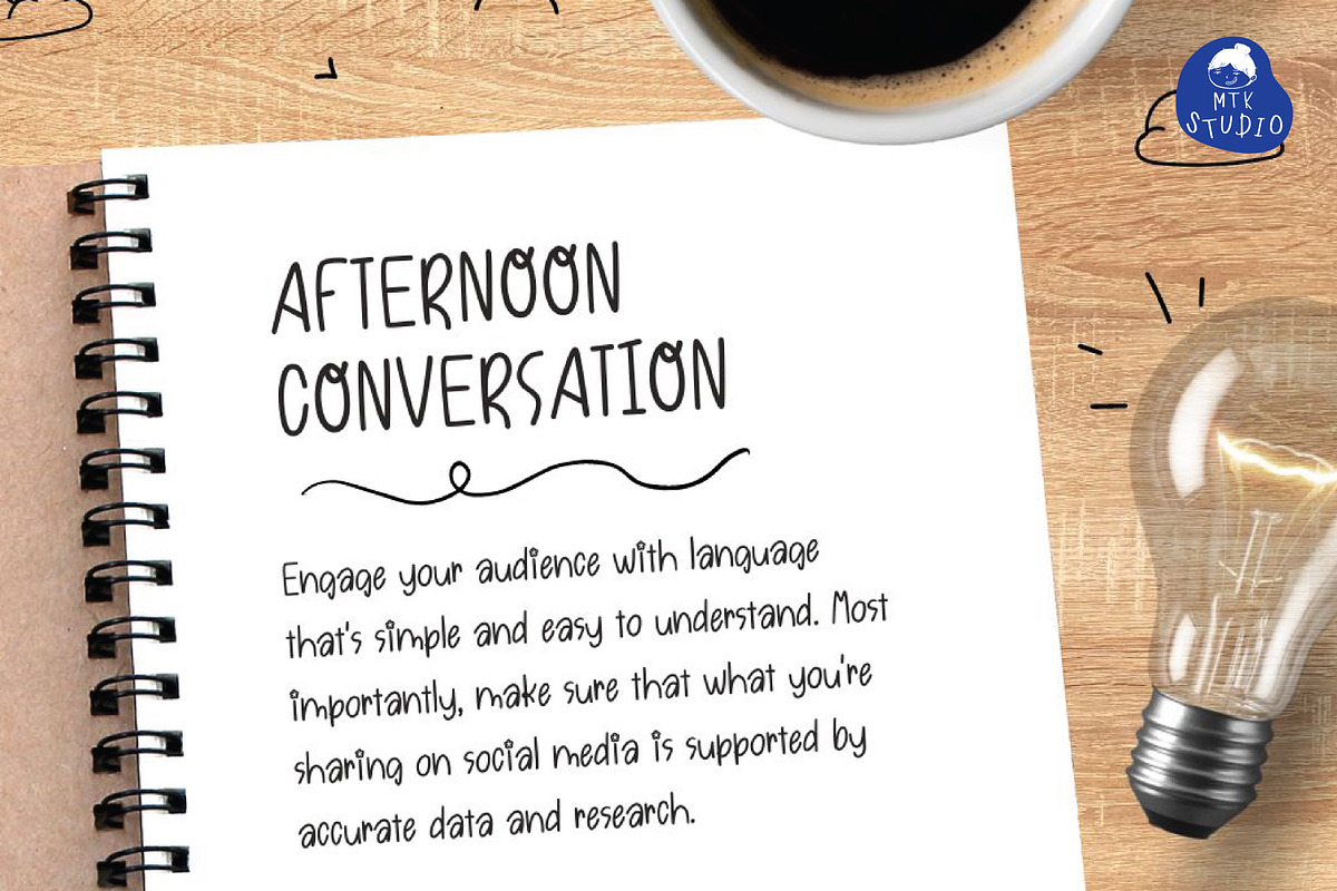BanoffeePie - Cute Handwritten Font, a Handwritten Font by MTK Studio (Photo 3 of 6)