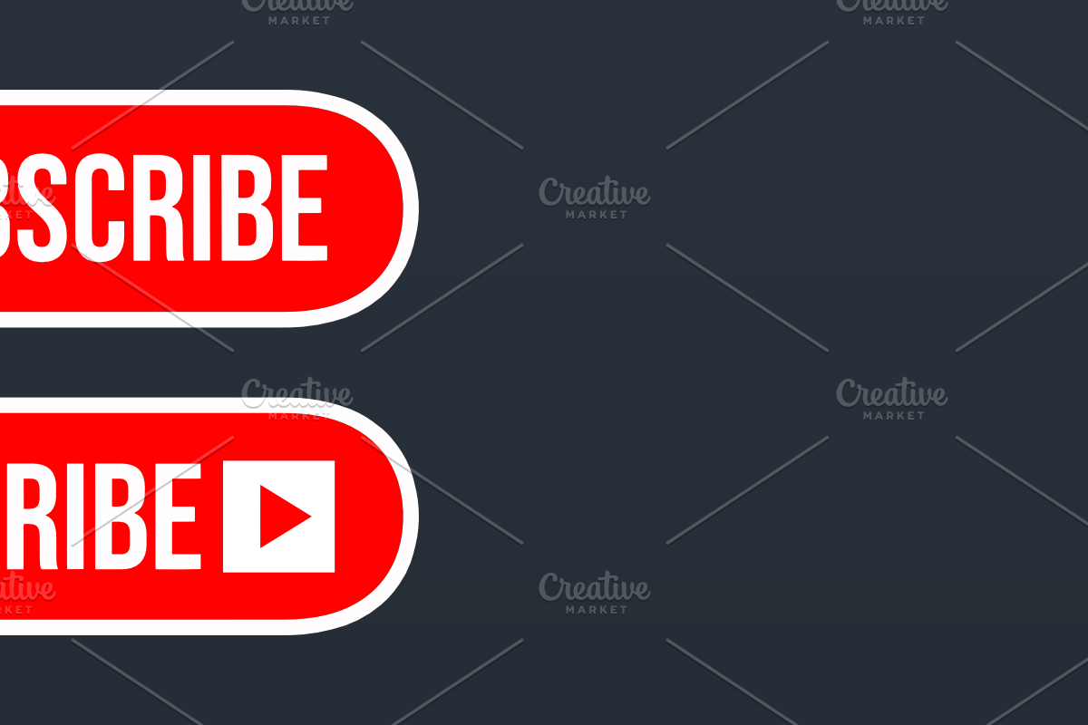 YouTube Subscribe Button icon, a Graphic by Vaughn Studios (Photo 3 of 6)