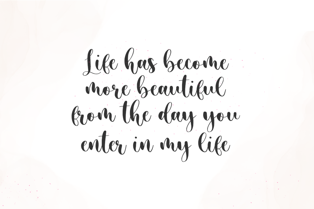 Warmesty - Lovely Font, a Script Font by Sronstudio (Photo 6 of 10)