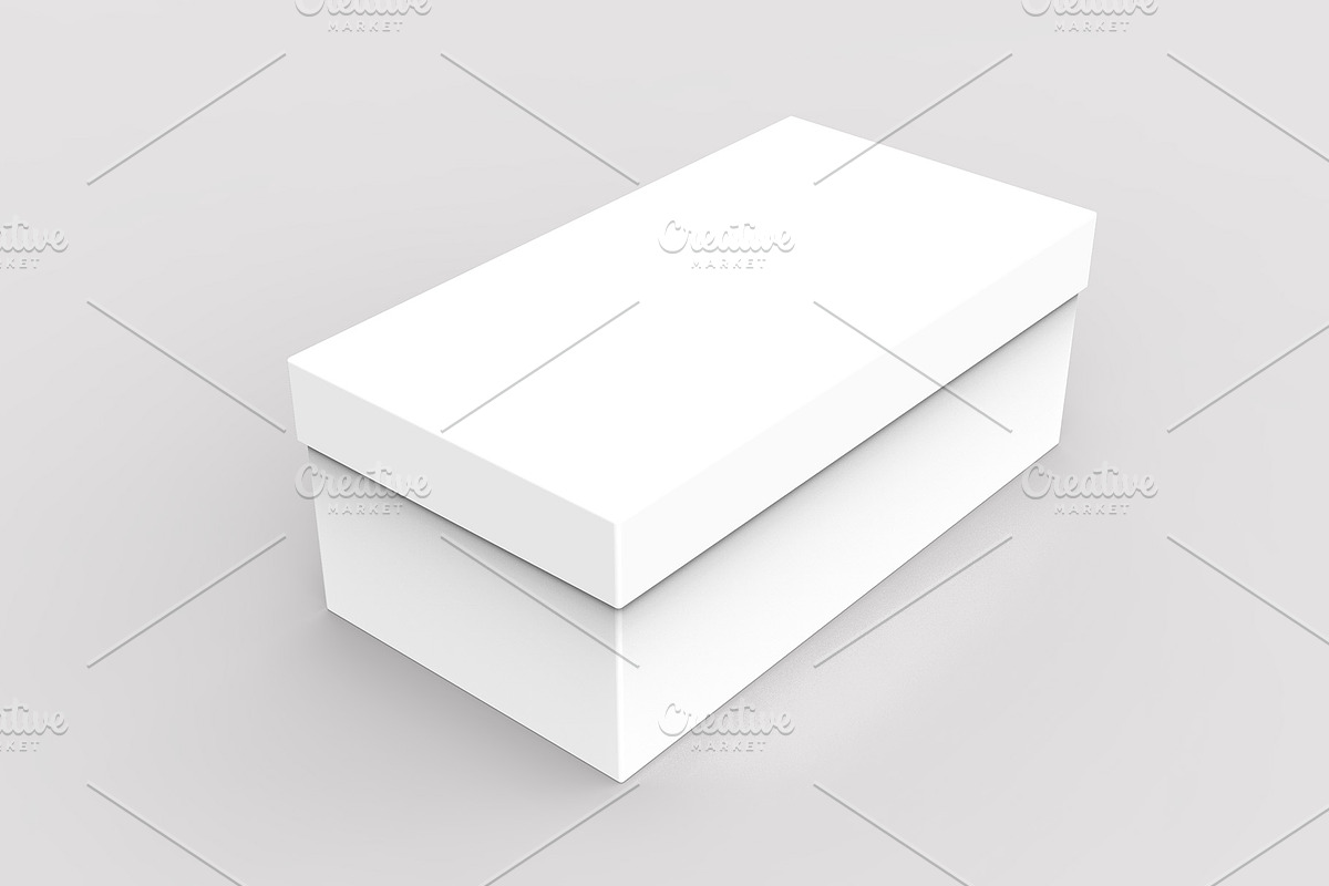 Shoe Box Mockup - 8 Views, a Packaging Mockup by Illusiongraphic (Photo 10 of 17)