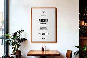 Cafe Poster Mockup, an Advertising Mockup by Design Squad