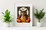 Halloween Owl Tarot Card Sublimation, an Illustration by SVGArt (Thumbnail 4 of 8)