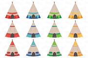 Bright Tribal Clipart & Vectors, an Illustration by Amanda Ilkov (Thumbnail 3 of 4)