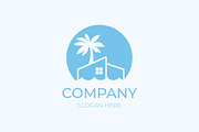 Beach resort real estate logo design, a Branding & Logo Template by Medianeka (Thumbnail 1 of 3)