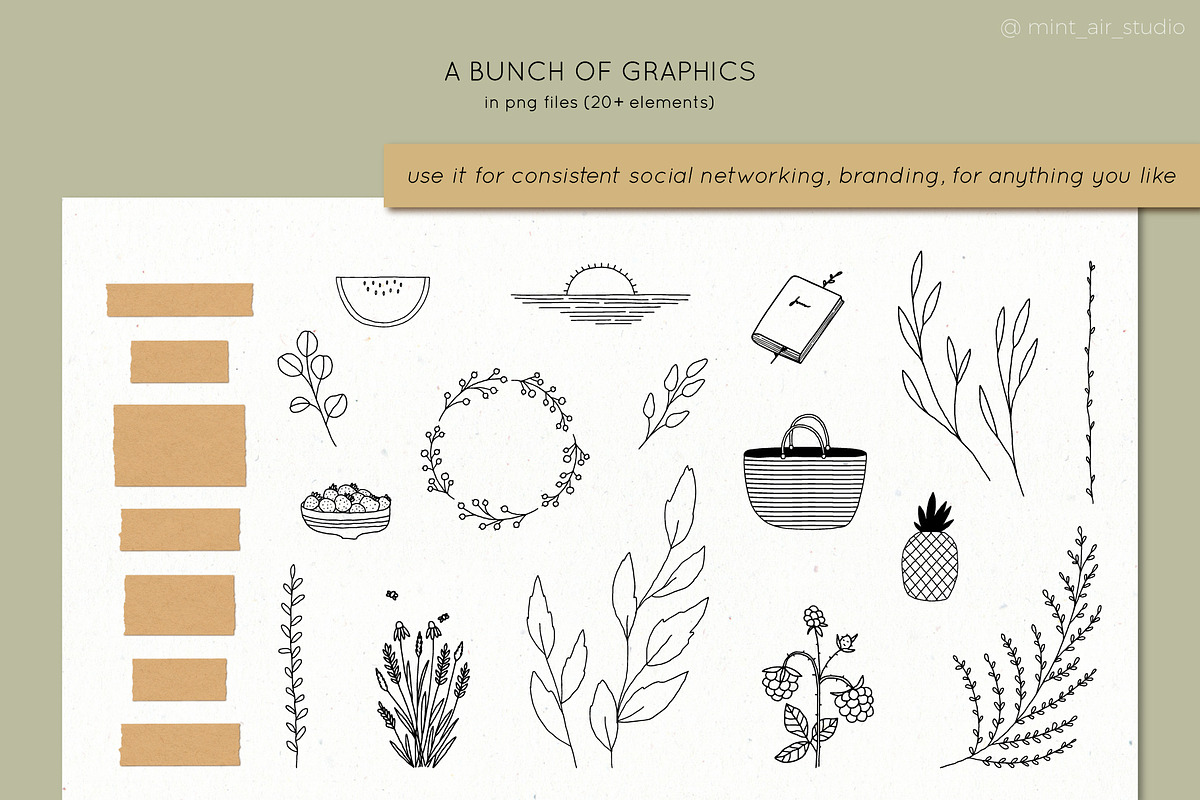 Instagram Post & Stories. Summer, a Social Media Template by Mint Air Studio (Photo 8 of 10)