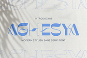 Aghesya Font Modern Stylish, a Sans Serif Font by Graphue (Thumbnail 1 of 9)