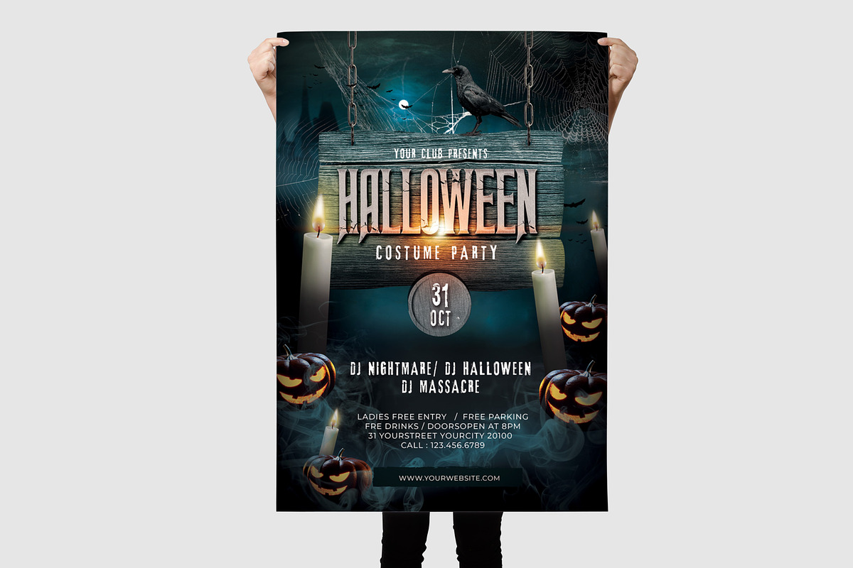 Halloween Party, a Flyer Template by Creativestoree (Photo 3 of 3)