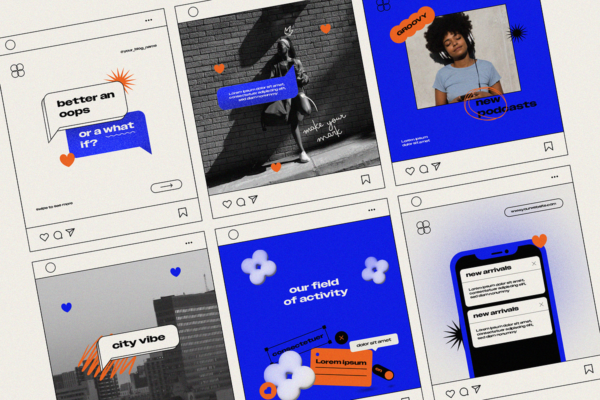 Modern Social Media Set, a Templates & Theme by wavebreak (Photo 1 of 2)
