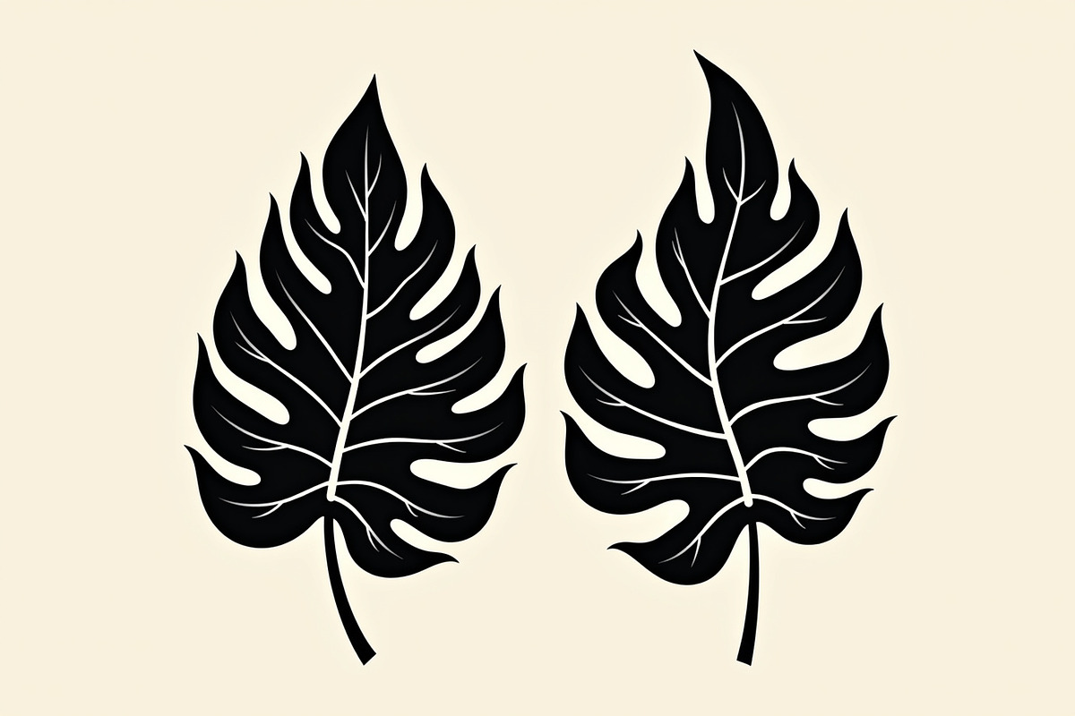 Leaf Earring Silhouette Bundle, an Object Graphic by jahid234 (Photo 5 of 13)