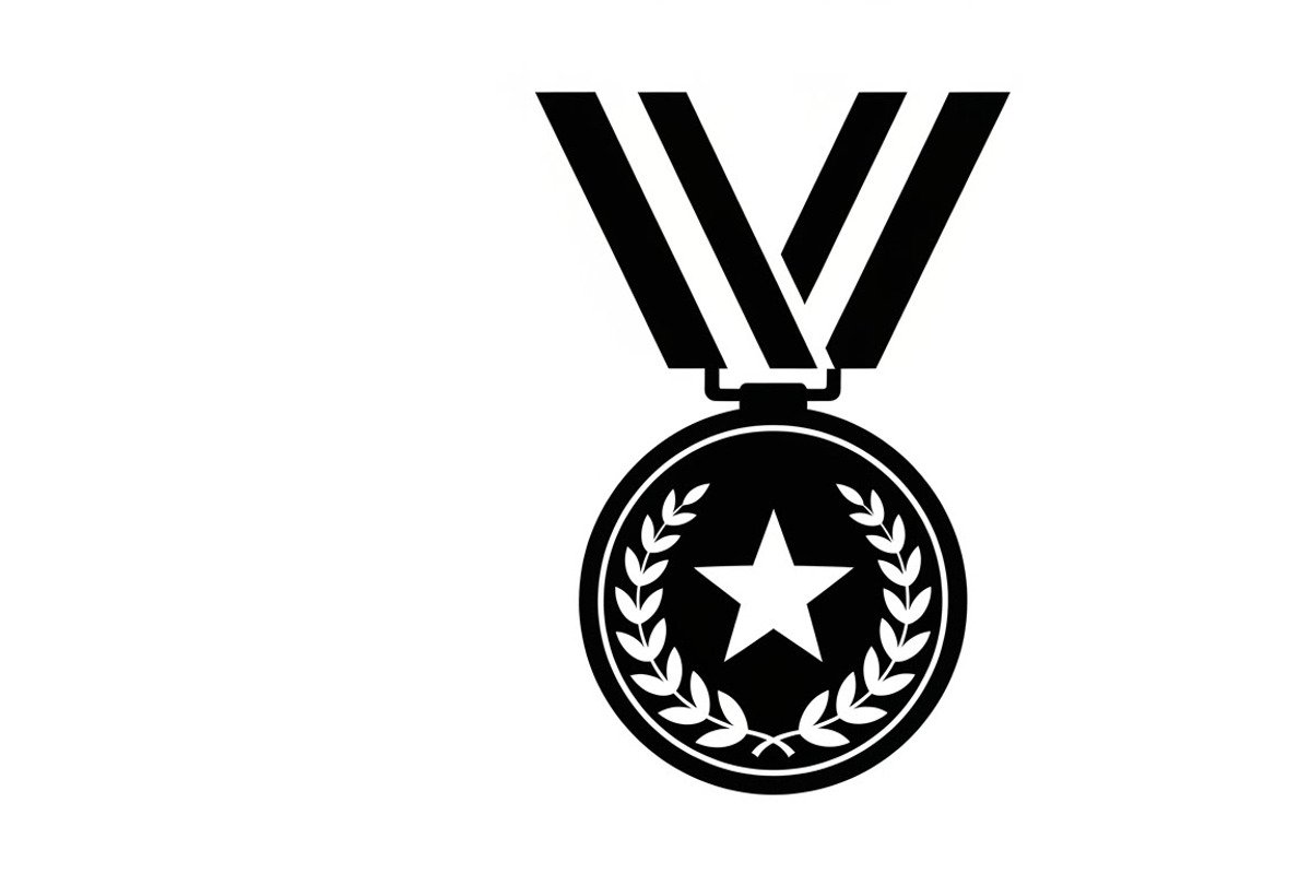 Modern medal icon vector logo design, an Illustration by Amazin_art (Photo 29 of 29)