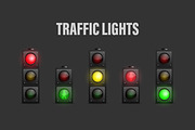 Traffic lights. Vector Set., an Object Graphic by Gomolach (Thumbnail 1 of 6)
