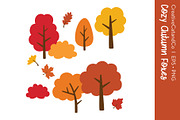 Autumn Fall Woodland Animals EPS PNG, an Animal Illustration by CreativeCatandCo (Thumbnail 3 of 3)