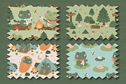 Frog Tales clipart & paper set, an Animal Illustration by Poppymoondesign (Thumbnail 4 of 5)
