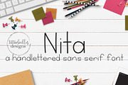 Nita  - a Sans Serif Font, a Sans Serif Font by lillie belles designs (Thumbnail 1 of 5)