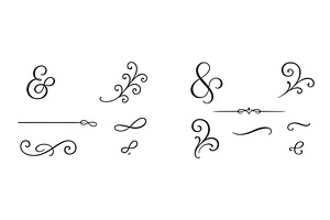 Elegant decorative flourishes and, an Illustration by ZinetroN