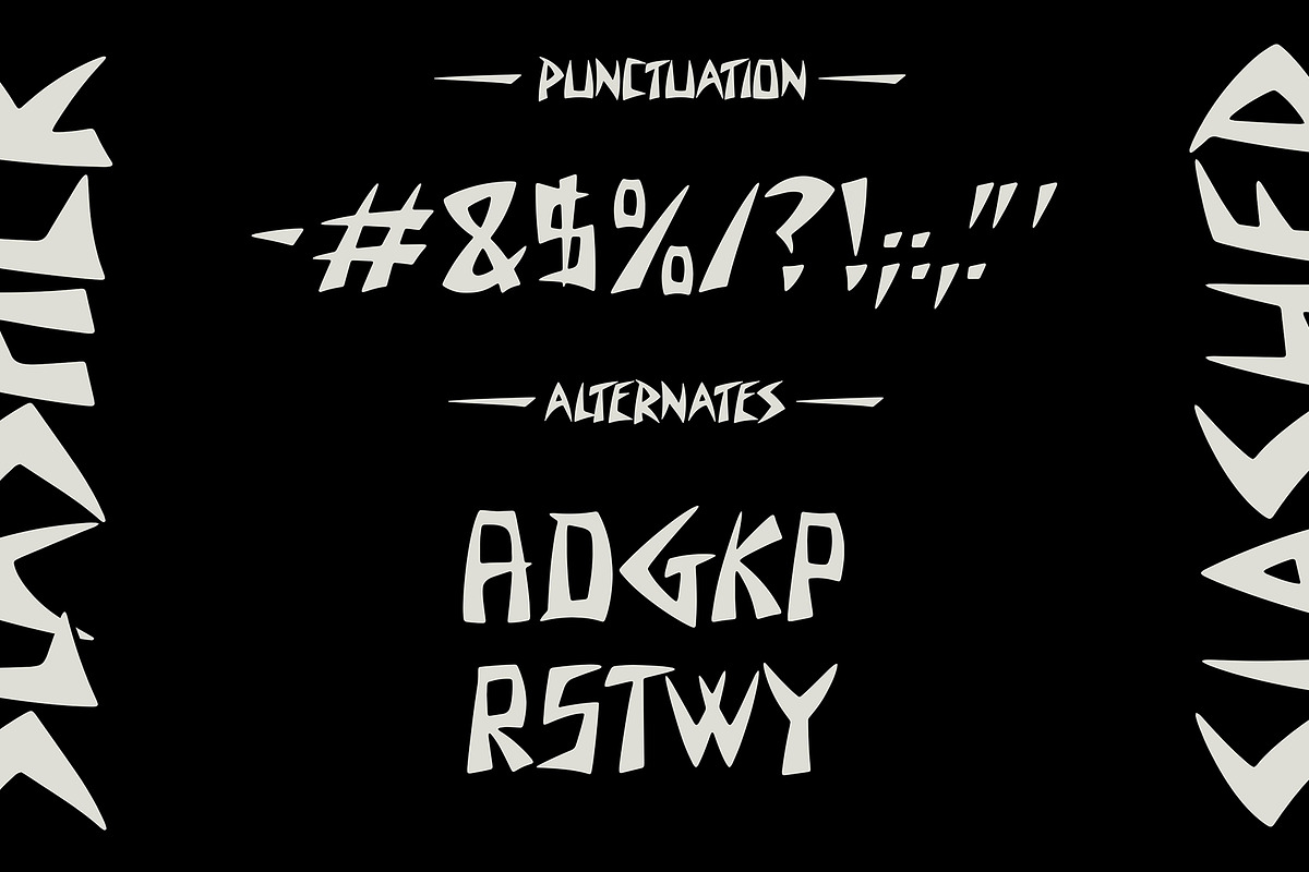 Slasher Font, a Font by MightySHORT (Photo 3 of 4)