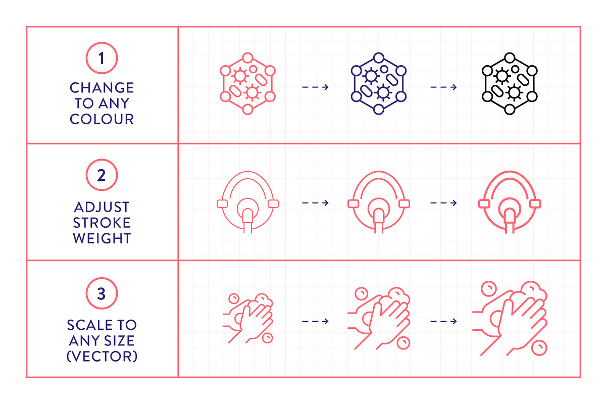 Pandemic Line Icons, an Outline Icon by Made by Made (Photo 3 of 7)