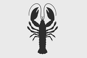 Lobster Icon, an Animal Illustration by Vector Kitchen by Zoljo