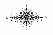Floral Circle Decorative Art, an Illustration by yasushie (Thumbnail 3 of 9)
