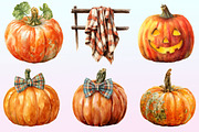 Fall Pumpkin Clipart, a Graphic by CitraGraphics (Thumbnail 3 of 4)