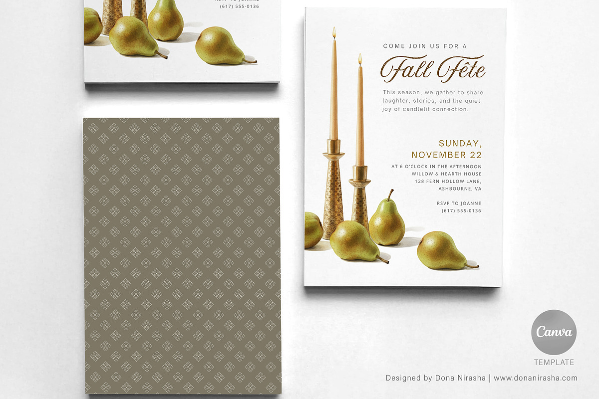 Fall Fete/Thanksgiving Canva Invite preview 2