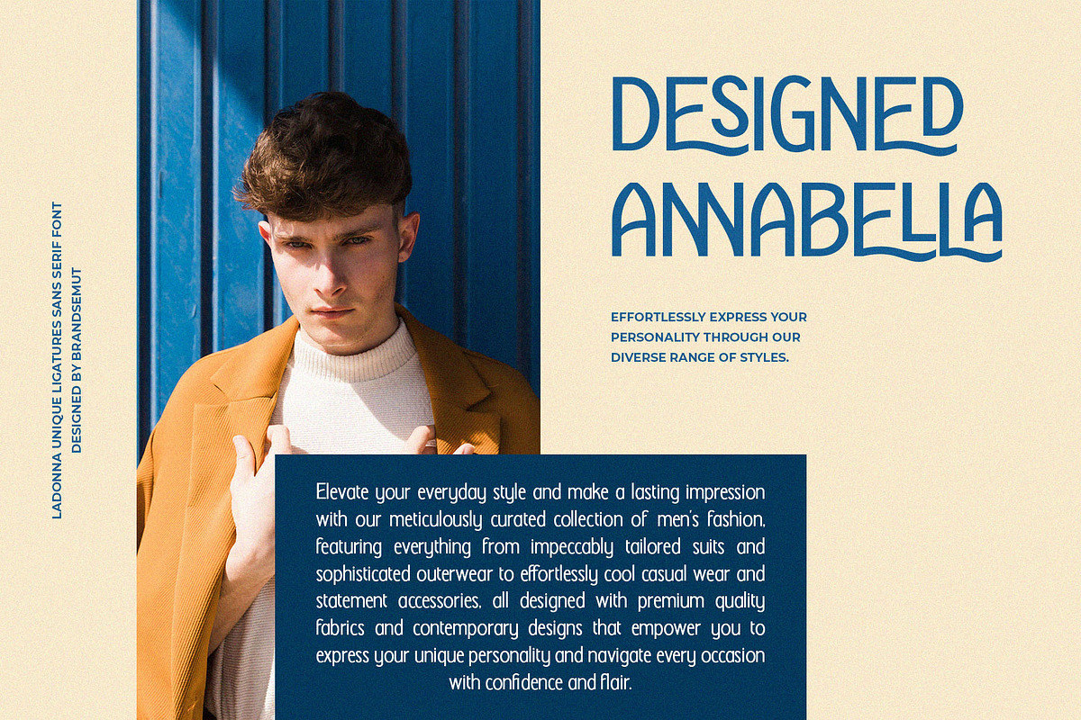 Ladonna – Display Sans Serif, a Sans Serif Font by BrandSemut (Photo 3 of 8)