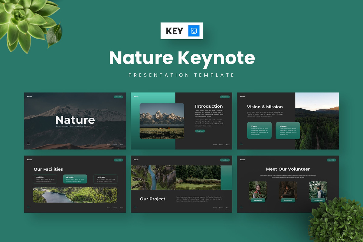Nature - Keynote Templates, a Presentation Template by Deepslide Studio (Photo 4 of 6)