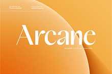 Arcane - 2 style font
