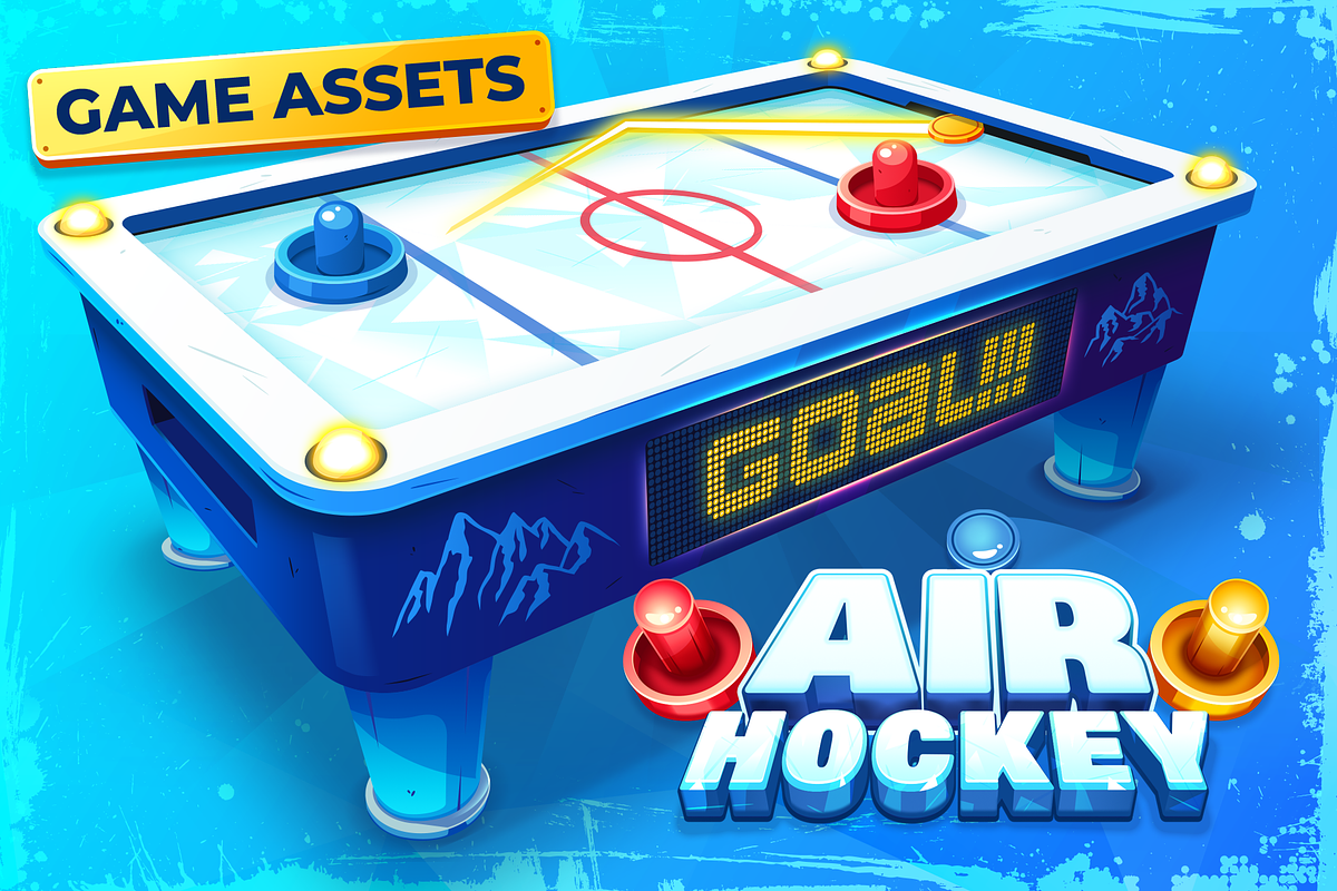 Air Hockey Game Assets, an Illustration by wowu (Photo 1 of 12)