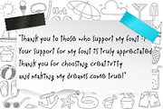 Sunshine Scribbles Font, a Script Font by Nobu Collections (Thumbnail 9 of 9)
