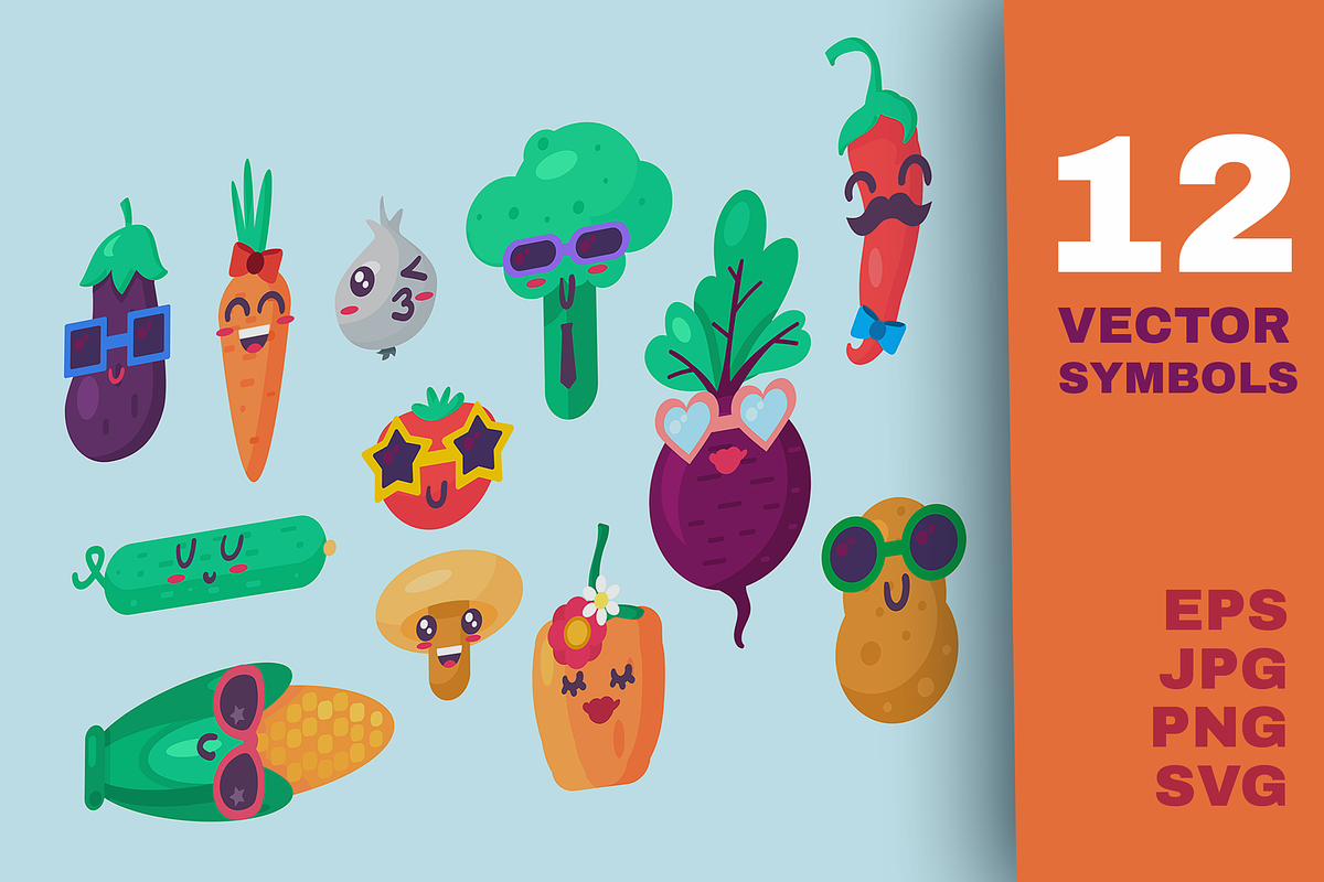 Organic Food Set, a Marketing Template by barsrsind (Photo 1 of 2)
