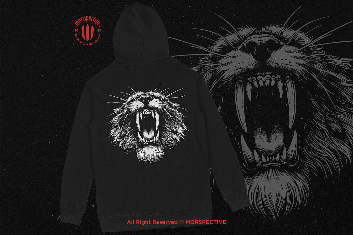 10 Bundle Dark Art Sabertooth, an Illustration by Morspective (Photo 4 of 7)