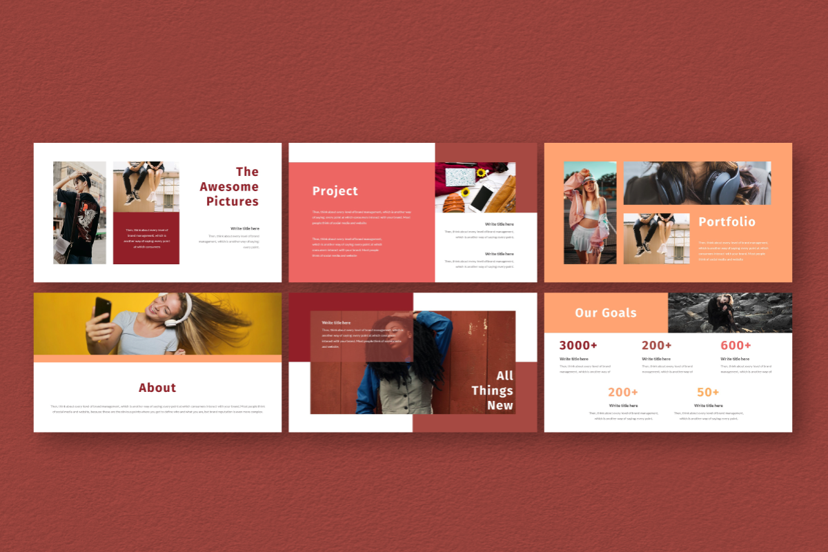 Hot Color Keynote Template, a Presentation Template by Inkofert (Photo 7 of 11)