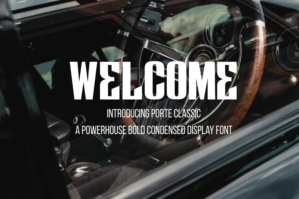 Porte Classic - Bold Classic Display, a Sans Serif Font by Grappict.com (Photo 2 of 5)