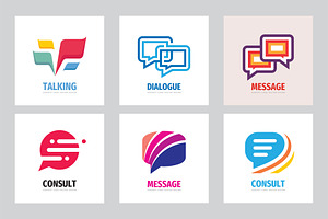 Message Consulting Vector Logo Set