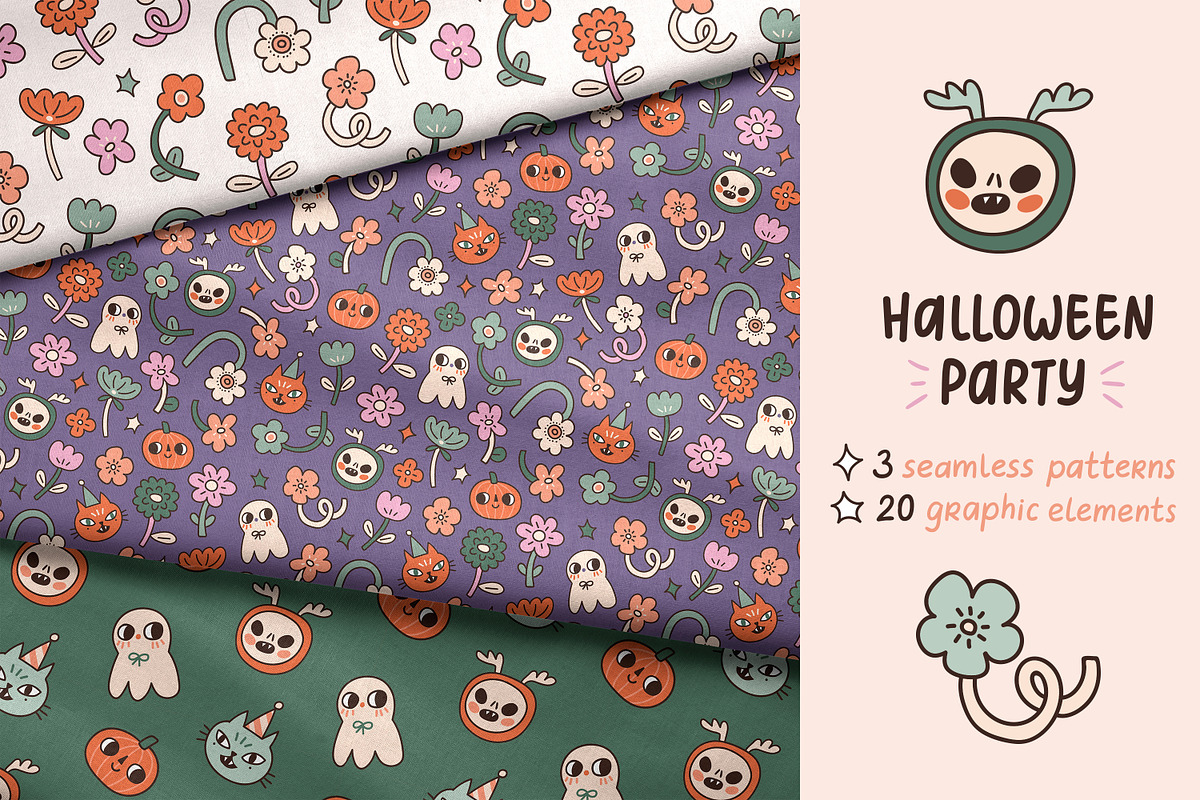 Halloween party collection, a Pattern Graphic by Alenkakarabanova (Photo 1 of 6)