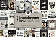 Monochrome Muse Starter Branding Kit, a Branding & Logo Template by Hell Yeah Designs (Thumbnail 9 of 16)