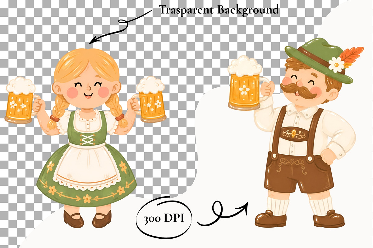 Oktoberfest Festival Clipart Autumn, a Seasonal Illustration by SugarCloudStudioArt (Photo 2 of 5)