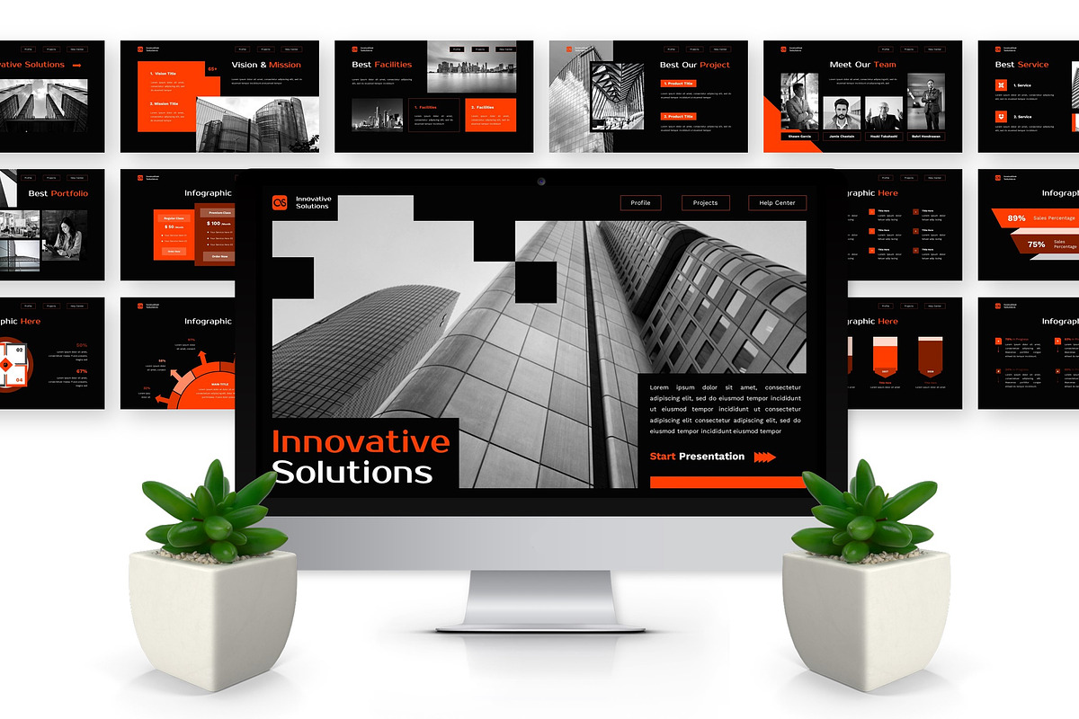Innovative Solutions - Business Key, a Presentation Template by Deepslide Studio (Photo 5 of 6)