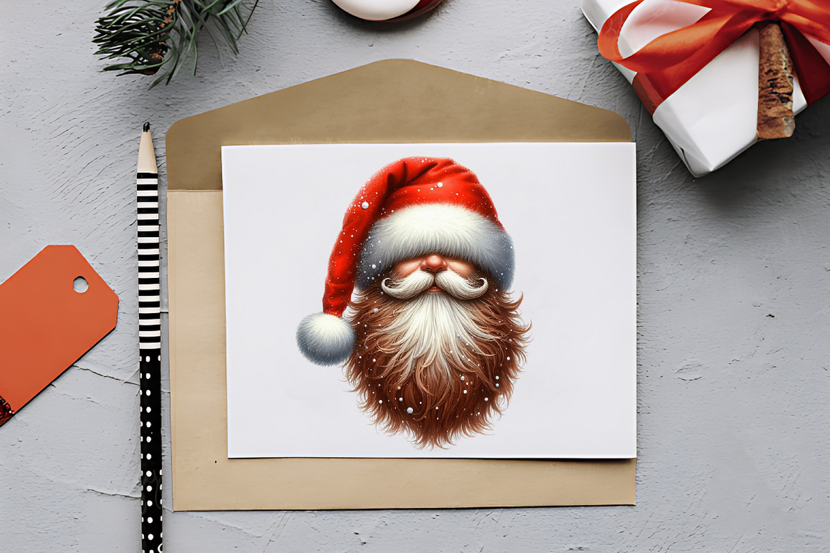 Santa Hat & Beards Clipart Pack, an Illustration by RobertsArt (Photo 7 of 7)