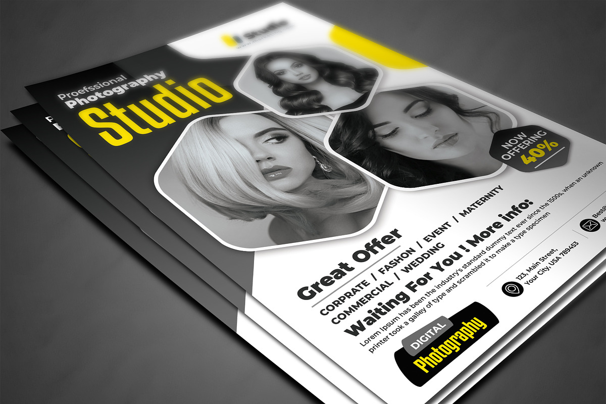 Photography Flyer, a Flyer Template by AfzaalGraphics (Photo 3 of 4)