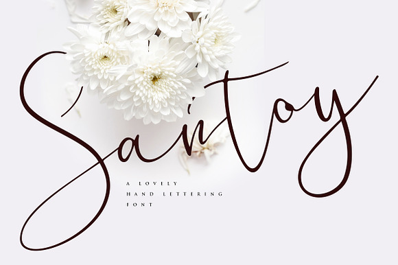 Santoy Hand Lettering Font