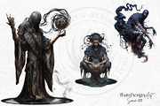 Mystic Dreamweaver Clipart Set, a Person Illustration by ThatsDesign Art (Thumbnail 9 of 9)