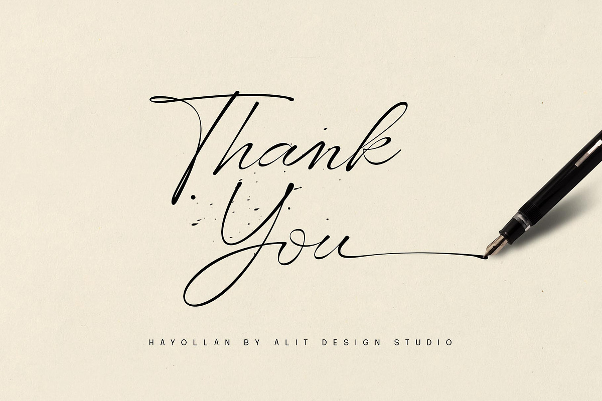 Hayollan Signature Script, a Script Font by alit design (Photo 15 of 15)
