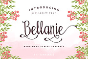 Bellanie Script, a Script Font by ianmikraz (Thumbnail 1 of 5)