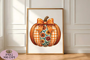 Preppy Floral Fall Pumpkin Png, an Illustration by Daily.Designs (Thumbnail 3 of 5)