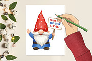 Memorial Day Gnome Sublimation Png, an Illustration by RobertsArt (Thumbnail 6 of 7)