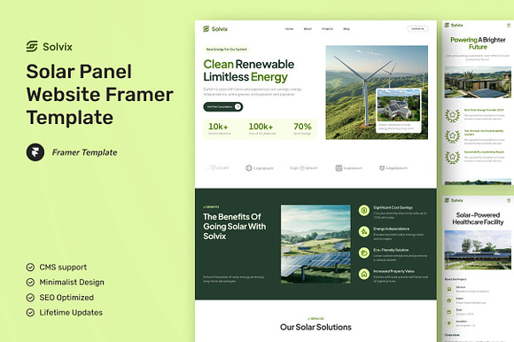 Solvix - Solar Panel Website Framer preview 6