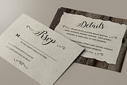 Vintage Wedding Invitation Set, a Card Template by Aarley Kaiven (Thumbnail 5 of 5)